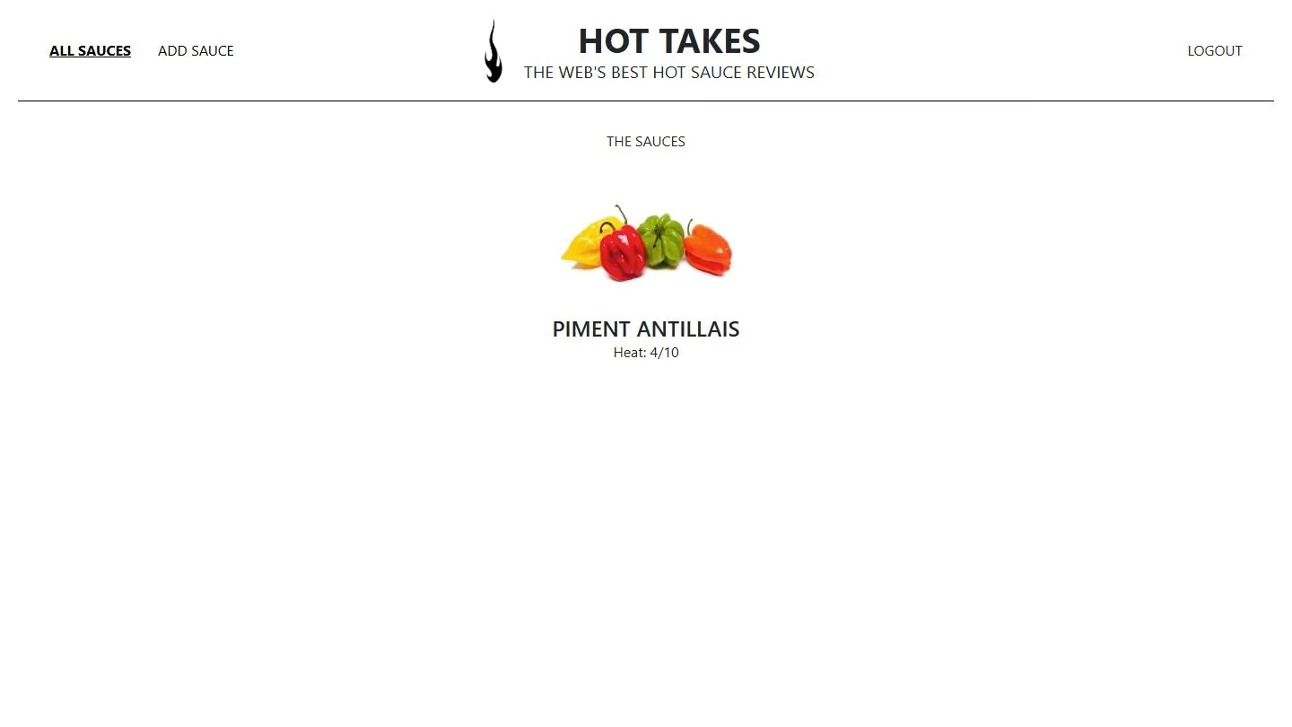 Aperçu du projet Hot Takes